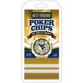 West Virginia Poker Chips - Officially Licensed 20 Piece Casino-Style Set Poker Chips & Sets - YinzerShop