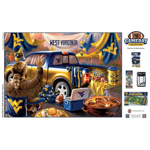 West Virginia Puzzle - 1000 Piece Jigsaw Game Featuring Mountaineers Logo 1000 Piece - YinzerShop
