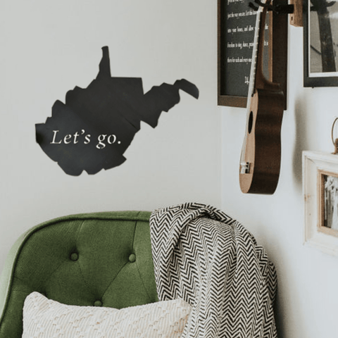 West Virginia Wall Decor – Mountaineers Steel Wall Sign | Rust Resistant Indoor Metal Art Wall Decor - YinzerShop