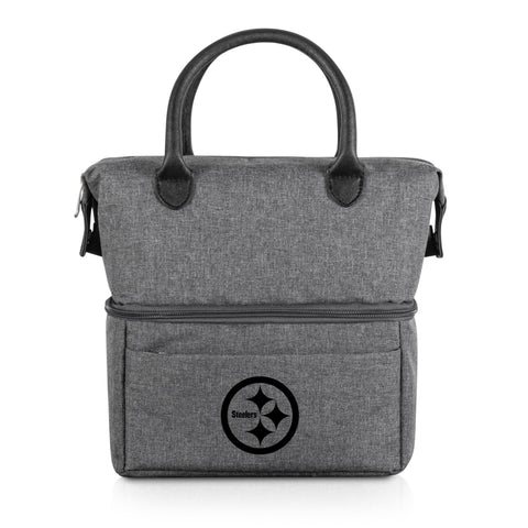 Pittsburgh Steelers - Urban Lunch Bag Cooler  Picnic Time Family of Brands Gray with Black Accents  