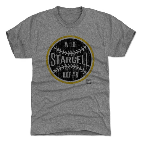 Willie Stargell Ball K Premium Tri-Blend Slim Fit T-Shirt – Vintage Graphic Tee Men's Premium T-Shirt - YinzerShop