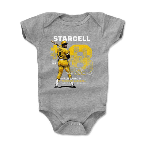 Willie Stargell Bodysuit - Cotton Baby Onesie | Digitally Printed, Machine Washable Kids Baby Onesie - YinzerShop