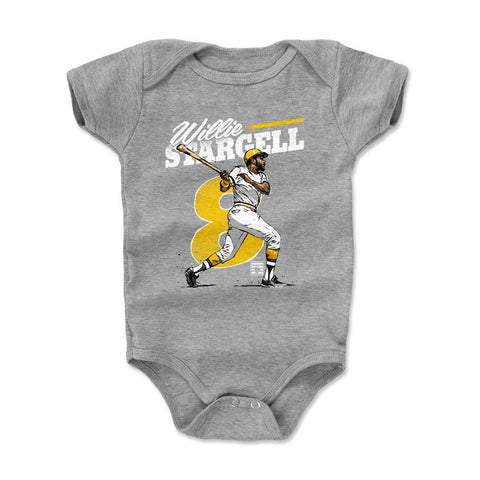 Willie Stargell Bodysuit – Retro Sports Baby One-Piece in Soft Cotton Fabric Kids Baby Onesie - YinzerShop