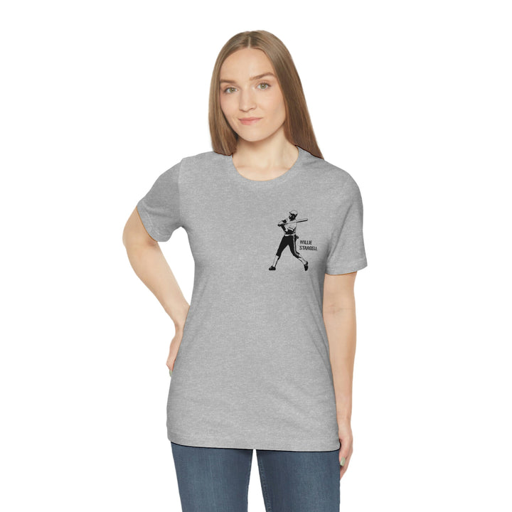 Willie Stargell Legend T-Shirt - Back-Printed Graphic Tee T-Shirt Printify   