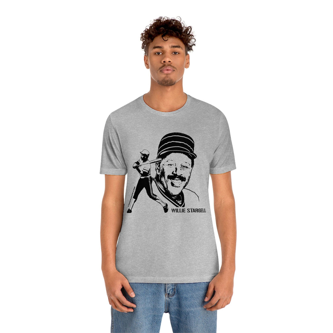 Willie Stargell Legend T-Shirt Short Sleeve Tee T-Shirt Printify   