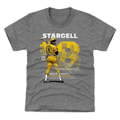 Willie Stargell T-Shirt – Retro Baseball Shirt | Kids Crewneck Tee, Polyester Cotton Blend Kids T-Shirt - YinzerShop