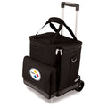 Wine Carrier Cooler Tote – Pittsburgh Steelers 6-Bottle Insulated Wine Bag with Trolley Licensed - YinzerShop