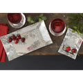 Winter Cardinal Server - Hand Wrought Small Horizon Metal Serving Tray - YinzerShop