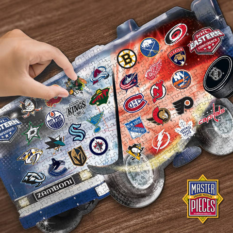NHL Zamboni Puzzle - 500 Piece Shaped Jigsaw With Team Logos | MasterPieces