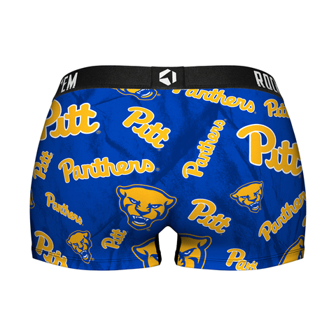 Women's Boy Shorts - Pittsburgh Panthers - Logo All-Over Underwear - YinzerShop