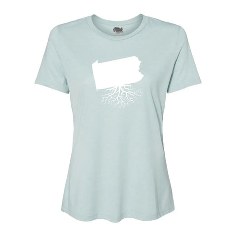 Women's Crewneck Tee - Comfortable Relaxed Fit Polyester Cotton Blend Shirt Women's T-Shirt - YinzerShop