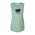 Women's Muscle Tank - Pennsylvania Relaxed Fit Tank Top with Curved Hem Women's Tank Top - YinzerShop