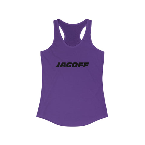 Women's Racerback Tank - Jagoff Fitted Lightweight Cotton Polyester Blend Top Tank Top - YinzerShop