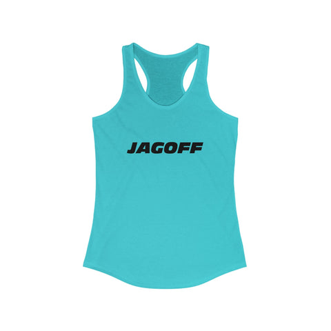 Women's Racerback Tank - Jagoff Fitted Lightweight Cotton Polyester Blend Top Tank Top - YinzerShop