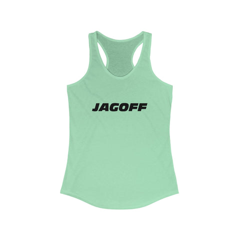 Women's Racerback Tank - Jagoff Fitted Lightweight Cotton Polyester Blend Top Tank Top - YinzerShop