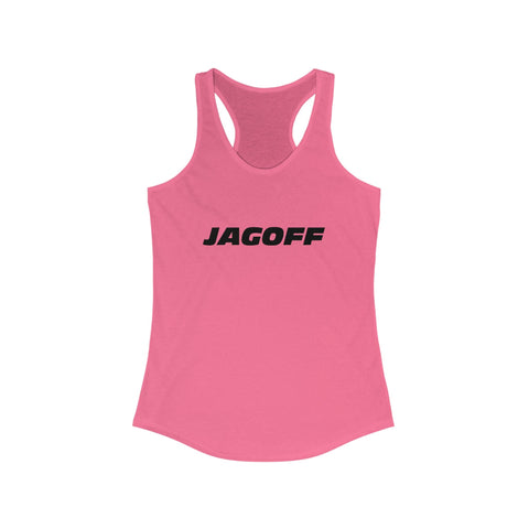 Women's Racerback Tank - Jagoff Fitted Lightweight Cotton Polyester Blend Top Tank Top - YinzerShop