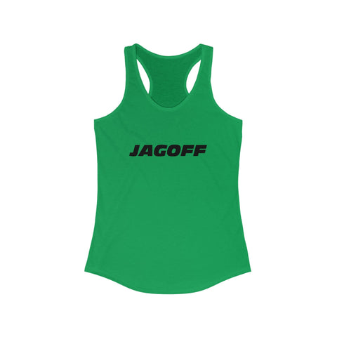 Women's Racerback Tank - Jagoff Fitted Lightweight Cotton Polyester Blend Top Tank Top - YinzerShop