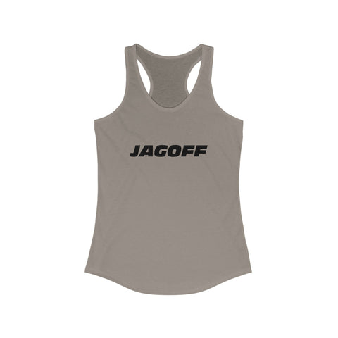 Women's Racerback Tank - Jagoff Fitted Lightweight Cotton Polyester Blend Top Tank Top - YinzerShop