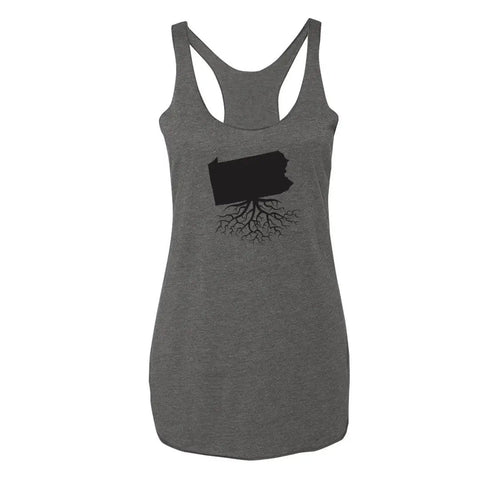 Women's Racerback Tank – Pennsylvania Fitted Athletic Tank | WearYourRoots Womens Racerback Tank top - YinzerShop