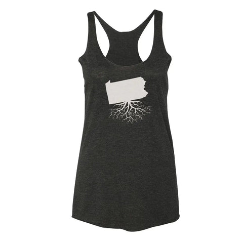 Women's Racerback Tank – Pennsylvania Fitted Athletic Tank | WearYourRoots Womens Racerback Tank top - YinzerShop