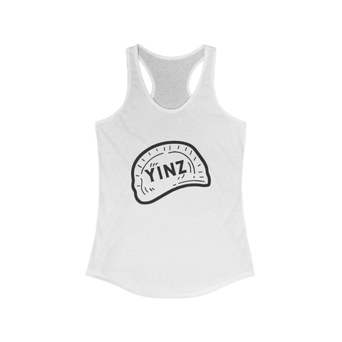 Women's Racerback Tank - Yinz Pierogi Fitted Lightweight Tank Top for Layering Tank Top - YinzerShop