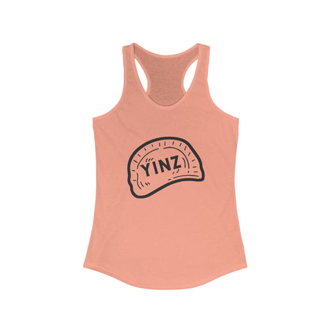 Women's Racerback Tank - Yinz Pierogi Fitted Lightweight Tank Top for Layering Tank Top - YinzerShop