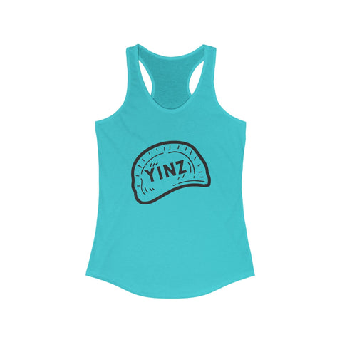 Women's Racerback Tank - Yinz Pierogi Fitted Lightweight Tank Top for Layering Tank Top - YinzerShop