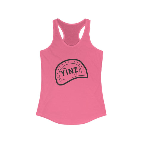Women's Racerback Tank - Yinz Pierogi Fitted Lightweight Tank Top for Layering Tank Top - YinzerShop