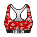 Women's Sports Bra - Ohio State Buckeyes - Logo All-Over Underwear - YinzerShop
