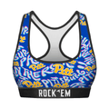 Women's Sports Bra - Pittsburgh Panthers - Twisted Wordmark Underwear - YinzerShop