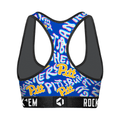 Women's Sports Bra - Pittsburgh Panthers - Twisted Wordmark Underwear - YinzerShop