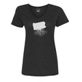 Women's V-Neck Tee - Pennsylvania State Shirt | Tri-Blend T-Shirt, Relaxed Fit Tee Women's V-Neck T-Shirt - YinzerShop