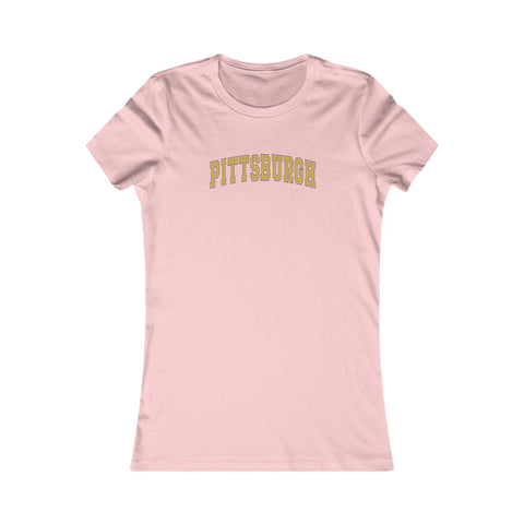 Women's Vintage Tee - Vintage Classic Pittsburgh Slim Fit Cotton Crew Neck Shirt T-Shirt - YinzerShop
