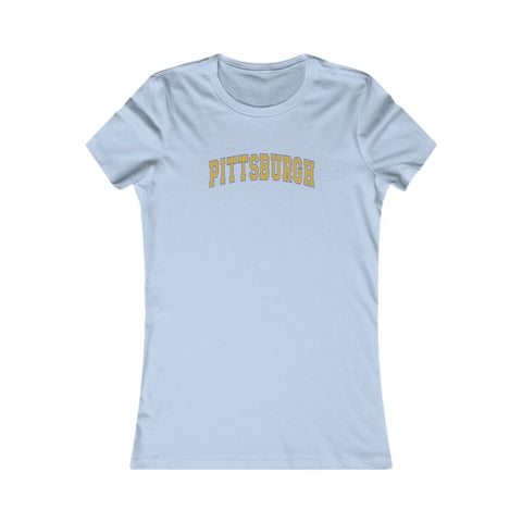 Women's Vintage Tee - Vintage Classic Pittsburgh Slim Fit Cotton Crew Neck Shirt T-Shirt - YinzerShop