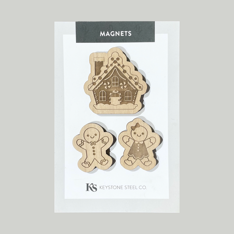 Gingerbread Magnets, Pack of 3