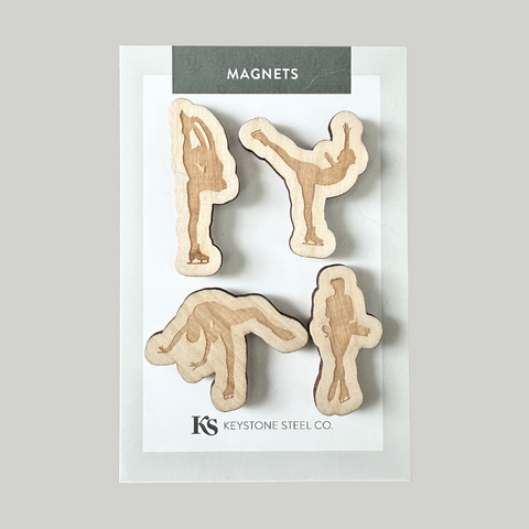 Figure Skating Magnets, Pack of 4