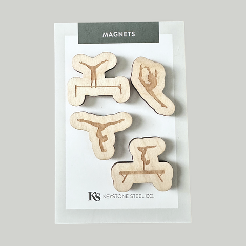 Gymnastics Magnets, Pack of 4