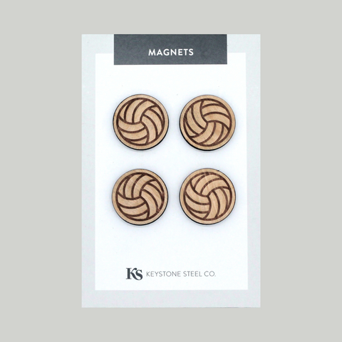 Volleyball Sport Magnets, Pack of 4