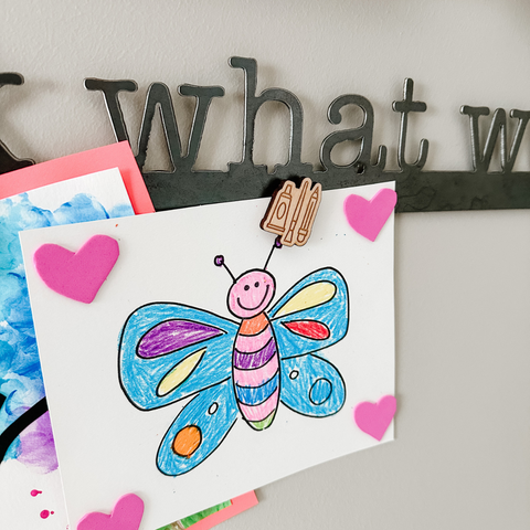 'Look What We Made' Magnetic Bar (typewriter font)