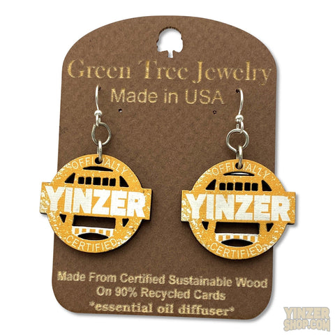 Wooden Earrings Certified Yinzer | Hypoallergenic Handmade Wooden Earrings For Daily Wear Earrings - YinzerShop