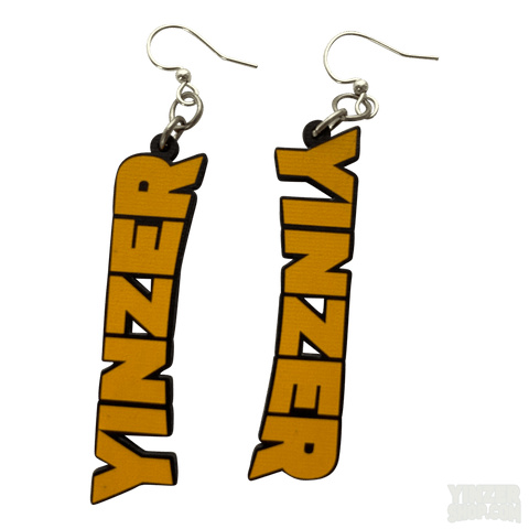 Wooden Earrings Yinzer – Lightweight Sustainable Earrings with Silver Stainless Steel Hooks Earrings - YinzerShop