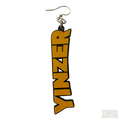 Wooden Earrings Yinzer – Lightweight Sustainable Earrings with Silver Stainless Steel Hooks Earrings - YinzerShop