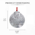 Woodland Deer Ornament – Handcrafted Aluminum Holiday Tree Decoration Ornament - YinzerShop