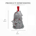 Woodland Santa Ornament – Aluminum Holiday Ornament with Austrian Crystals - YinzerShop