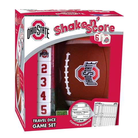 Ohio State Buckeyes Dice Game | Family Travel Dice Game Set for Tailgate Parties