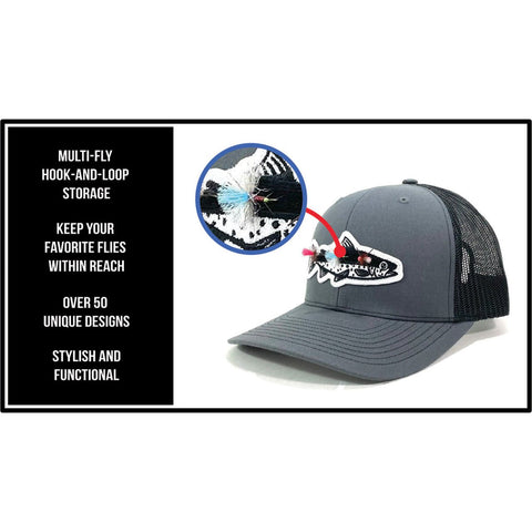 WYR Hook and Loop Trucker Cap – Adjustable Fishing Hat with Breathable Mesh Back Snapback Hat - YinzerShop