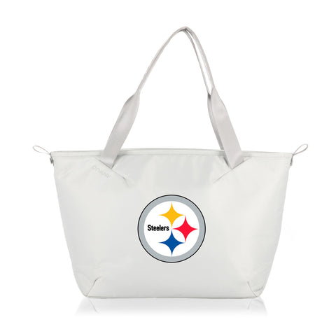 Pittsburgh Steelers - Tarana Cooler Tote Bag Cooler Tote Bag Picnic Time Family of Brands Halo Gray  