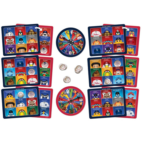 MLB Bingo Game – Family Sports Bingo With Minimalist Mascot Tokens