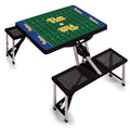 Pittsburgh Panthers Football Field - Picnic Table Portable Folding Table with Seats Table Picnic Time Family of Brands Black  