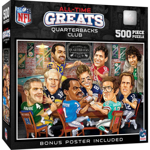NFL Quarterbacks Puzzle – All Time Greats 500 Piece Jigsaw Featuring Legends